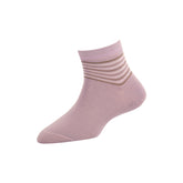 Women's Solid Stripe Ankle Socks